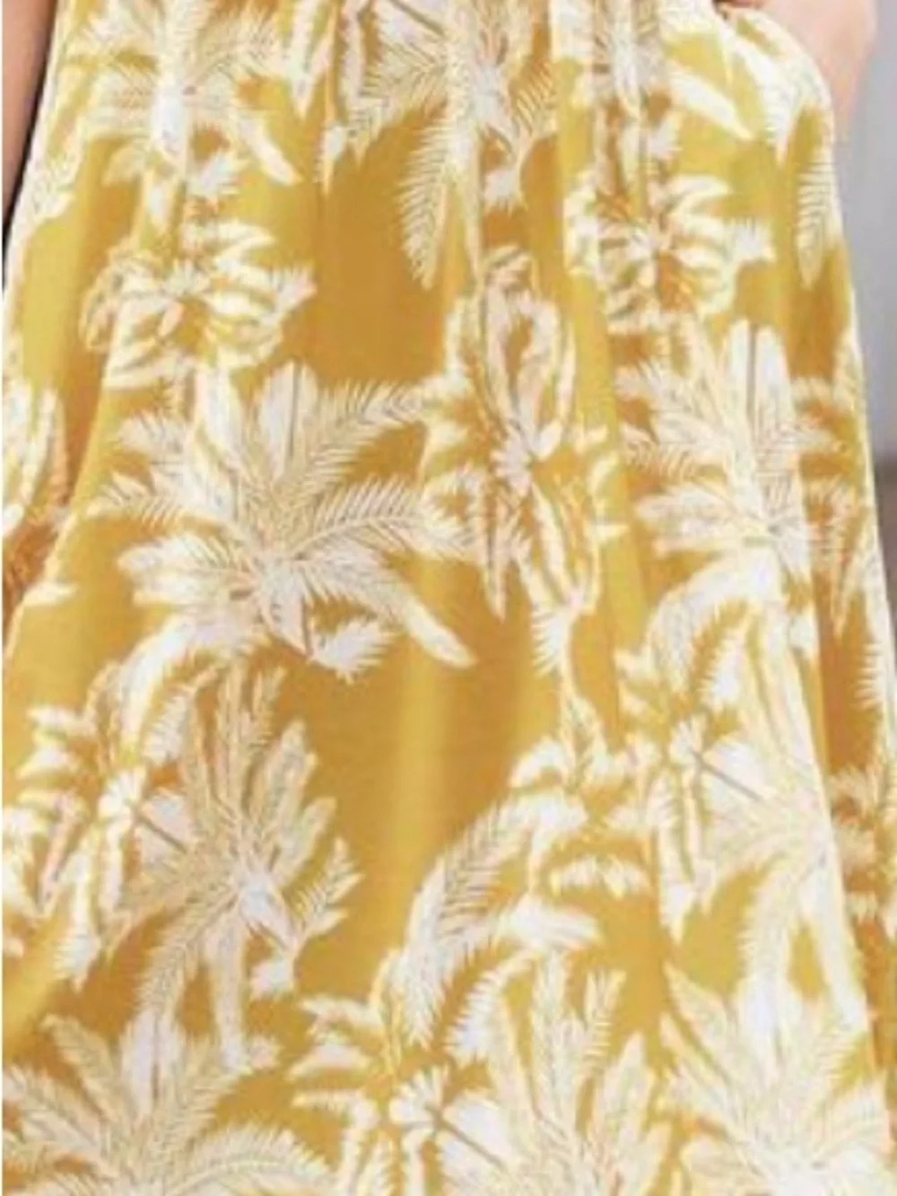 EUC Shein Girls Size 14 & Womens XS Tropical Print Maxi Dress Summer Beach Vacay